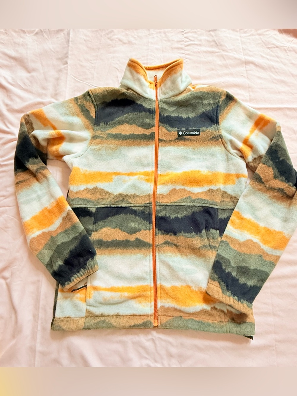 NWT Columbia Men’s Granite Mountain Printed Fleece Jacket  XS MSRP $65